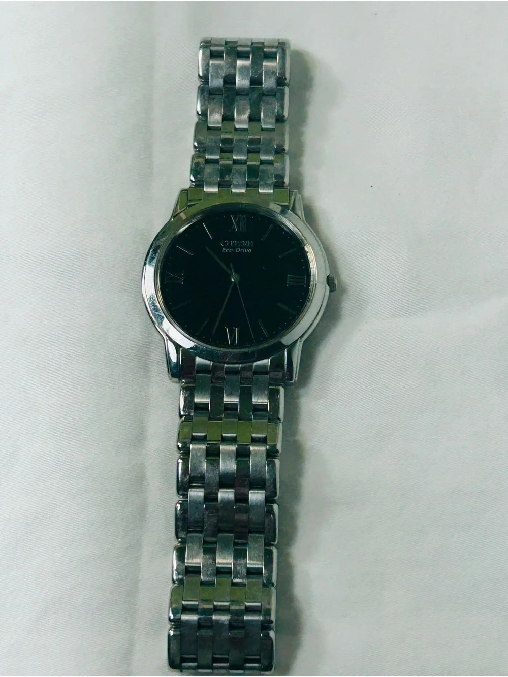 Citizen Eco-Drive Black Dial Men's Stainless Steel Watch